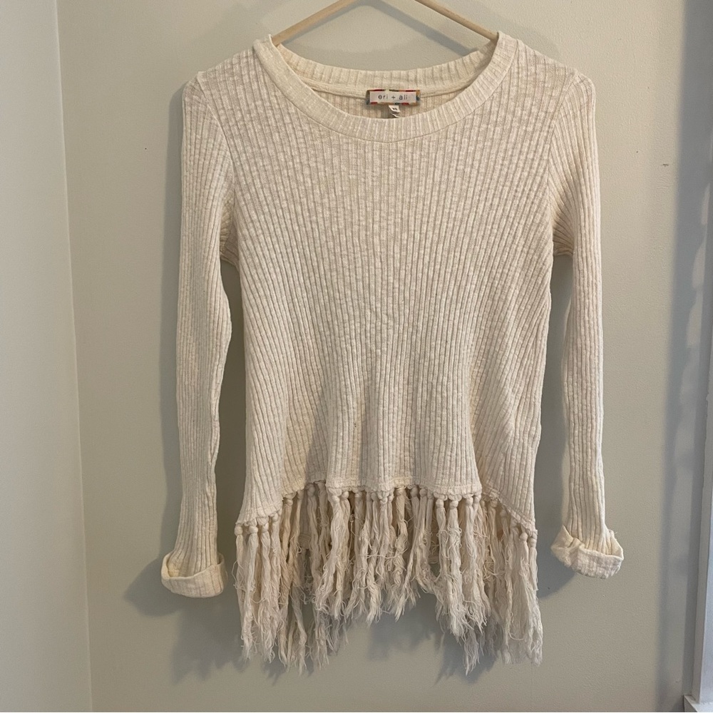 Anthropologie | Fringe Sweater